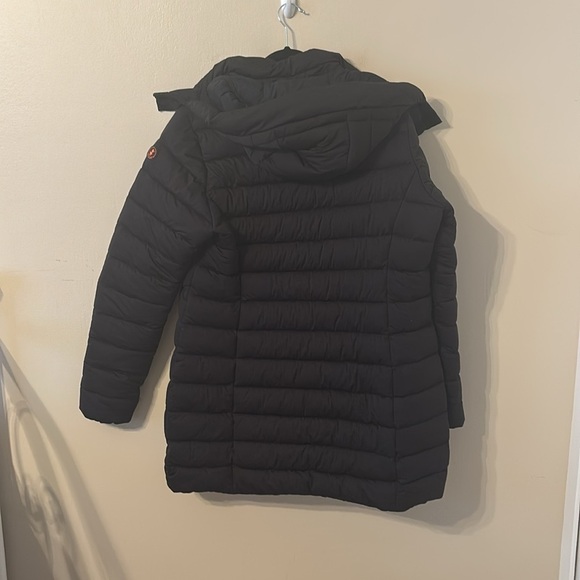 Save the Duck Plumtech Synthetic Recycled Down Removable Hooded Puffer Jacket - Picture 6 of 12